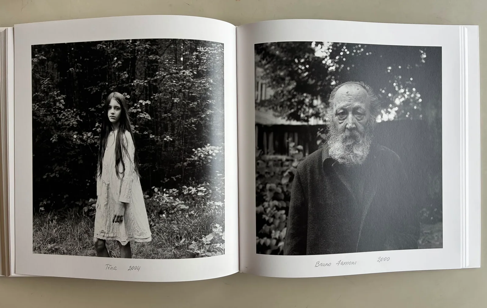 Photographed spread featuring Tina, Bruno and Jānons