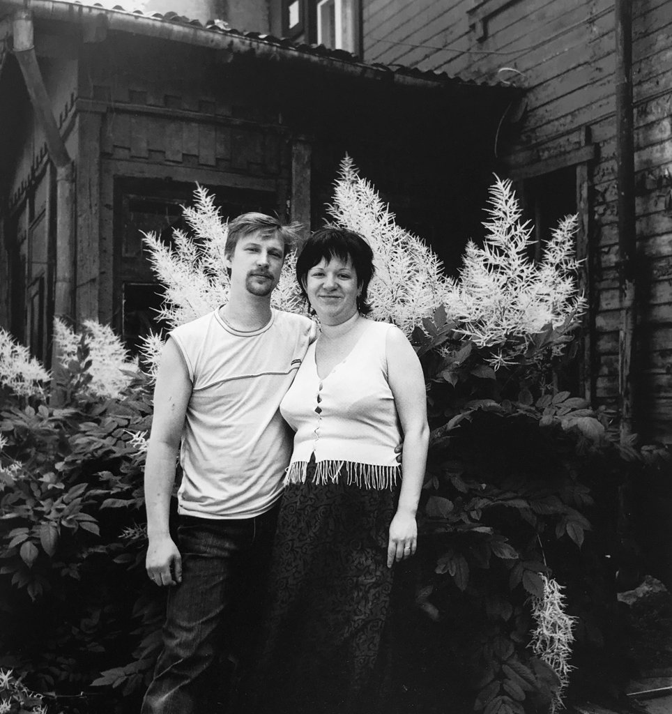 Rita Stībele and Uģis Stībelis, 2005, photographed by Inta Ruka